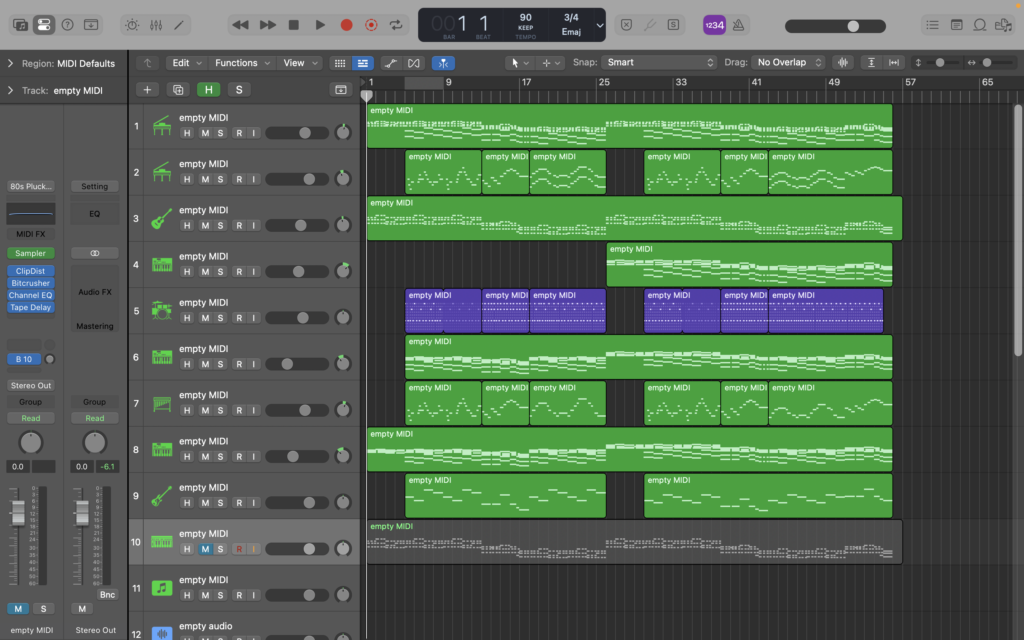Current Progress on Song 2 of the EP